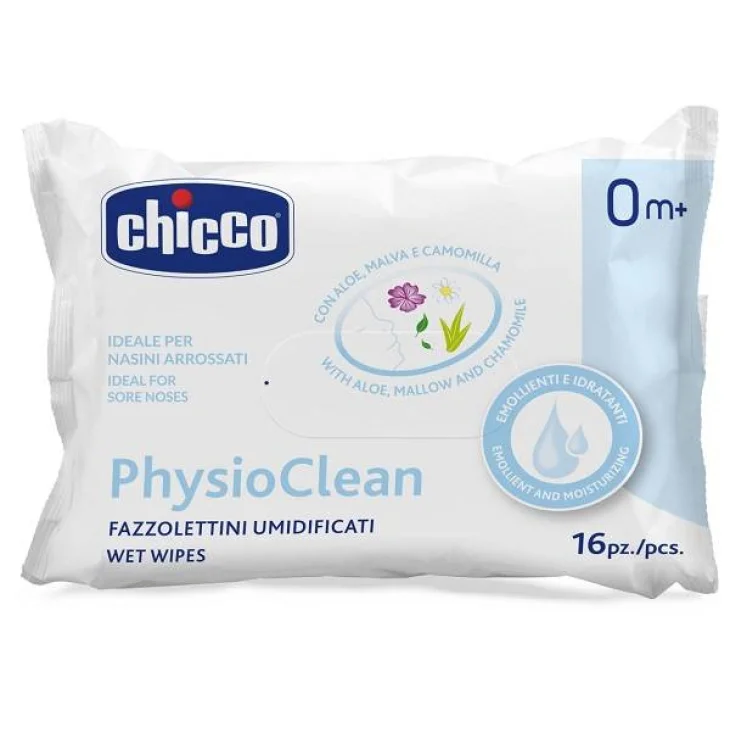 Chicco Physioclean Fazzolettini umidificati 16 pezzi