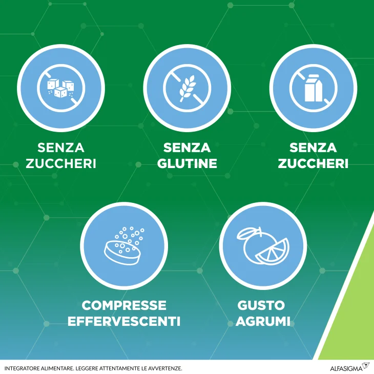 Alfasigma Resvis Forte XR Integratore per il Sistema Immunitario 12 compresse effervescenti