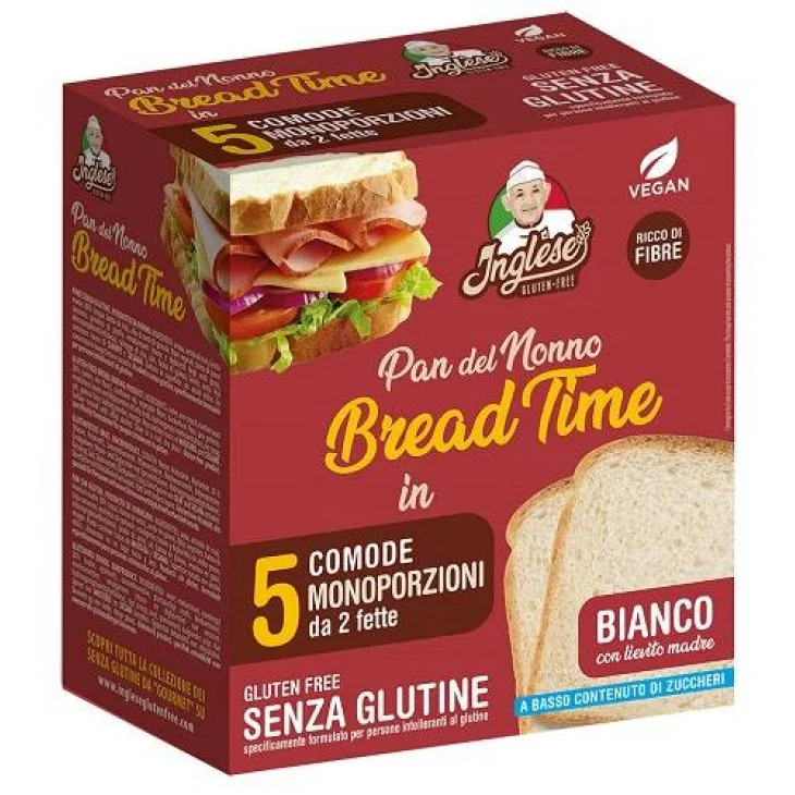 Inglese Bread Time Pane bianco senza glutine 2 pezzi x 125 g