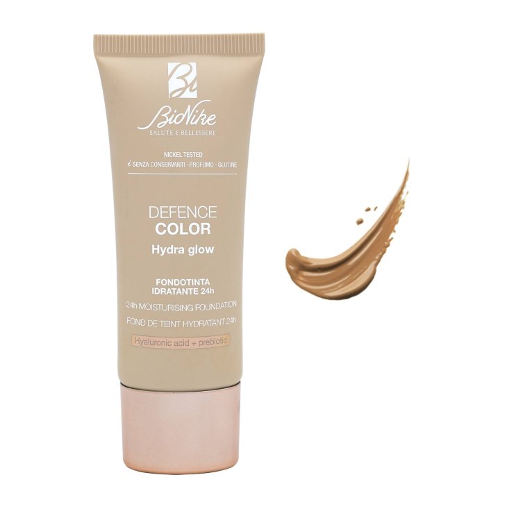BioNike Defence Color Hydra Glow Fondotinta Idratante N106 Cannelle 30 ml Nuova Formula