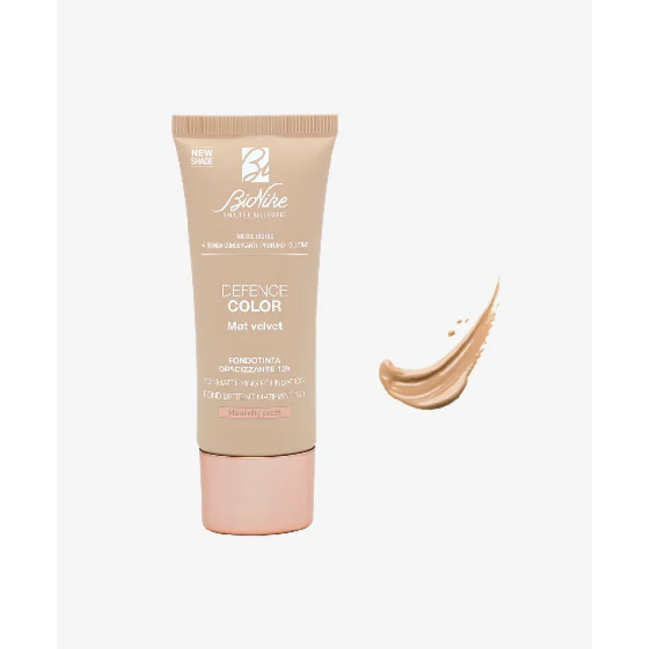 BioNike Defence Color Mat Velvet Fondotinta Opacizzante N403 Vrai Sable 30 ml Nuova Formula