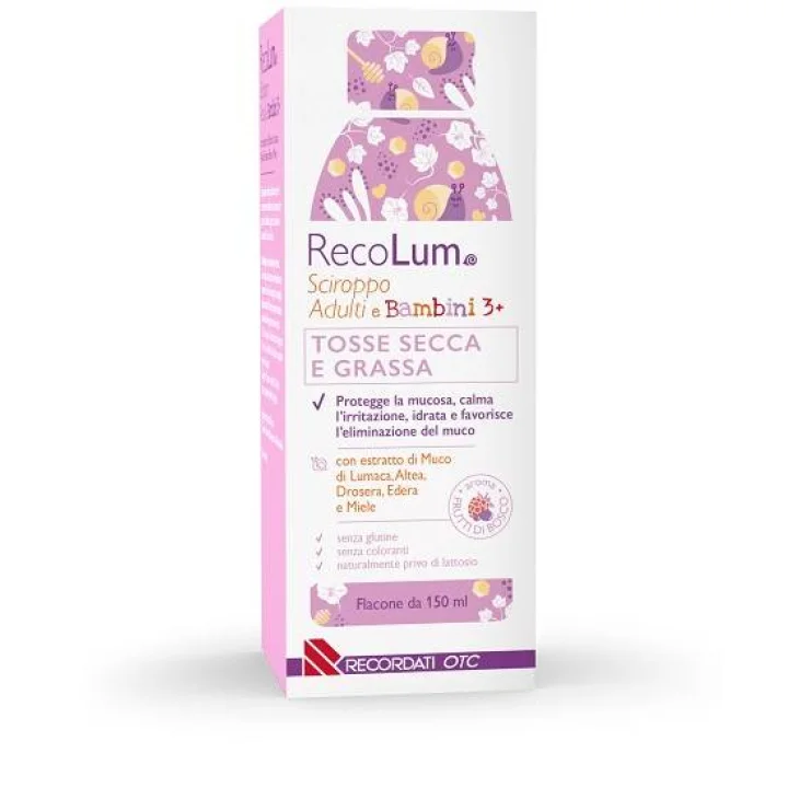 Recolum Sciroppo per la tosse di Adulti e Bambini 150 ml