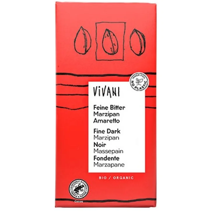 Vivani Cioccolato Fondente Con Ripieno Al Marzapane 100 G