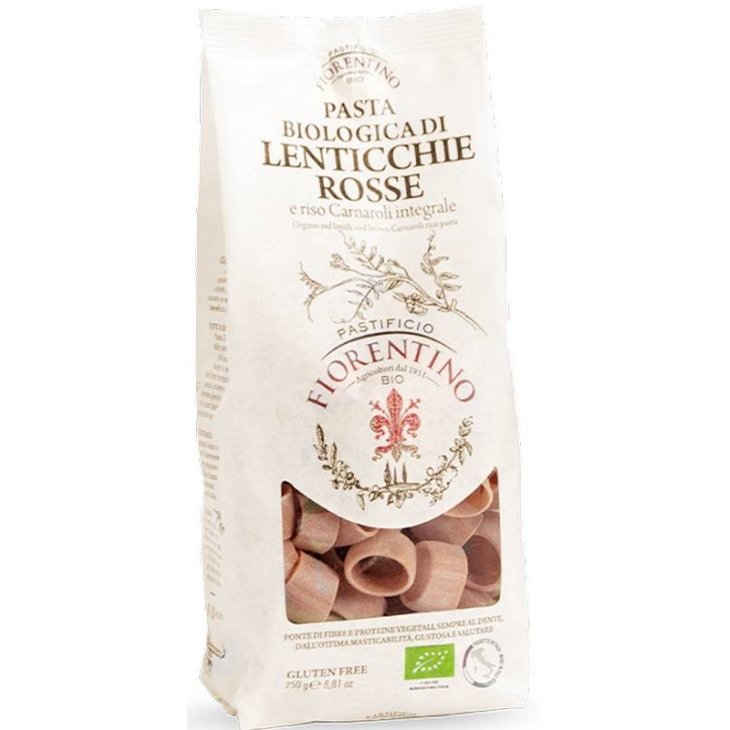 Pastificio Fiorentino Lenticchie Rosse e Riso Carnaroli Pasta biologica 250 g