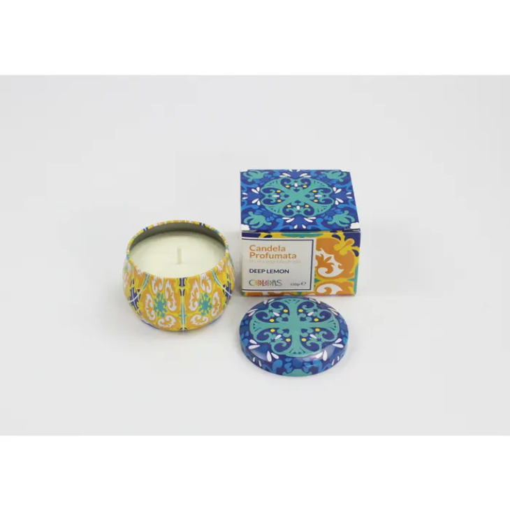 Colors Deep Lemon Candela per atmosfera colorata e profumata 120 g