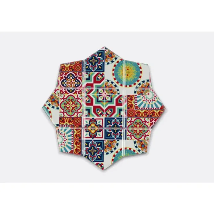 Colors Sottotutto Sunshine Piattino in ceramica a forma di stella