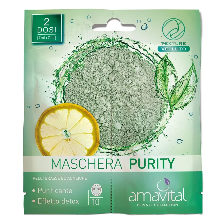 Amavital Purity Maschera purificante per il viso 2 pezzi x 7 ml