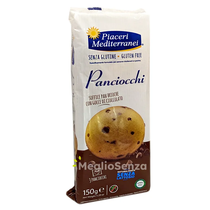 Piaceri Mediterranei Panciocchi Pan Bioche con Gocce di Cioccolato 150 g