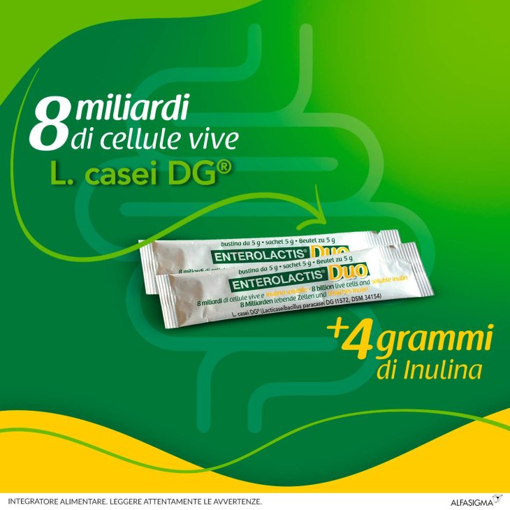 Enterolactis Duo Integratore di Fermenti Lattici e Fibre 20 bustine