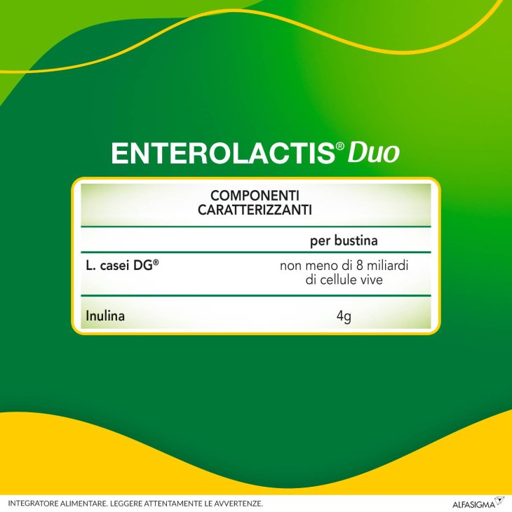 Enterolactis Duo Integratore di Fermenti Lattici e Fibre 20 bustine