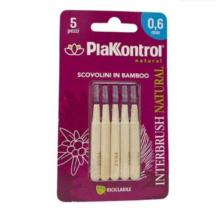 Plakkontrol Interbrush 0,6 mm Scovolino interdentale 5 pezzi