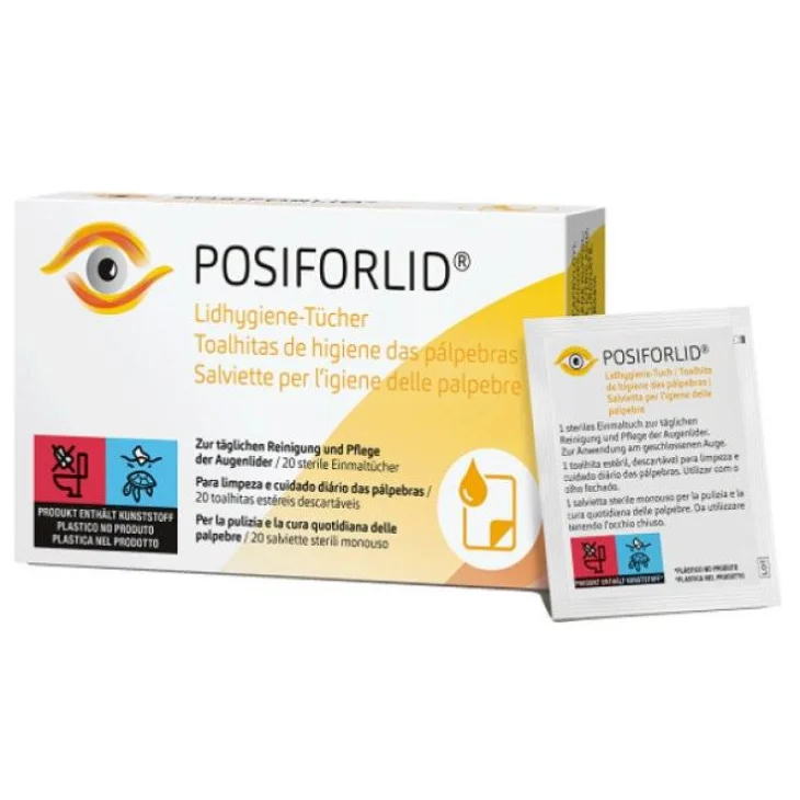 Posiforlid Salviette per igiene delle palpebre 20 pezzi