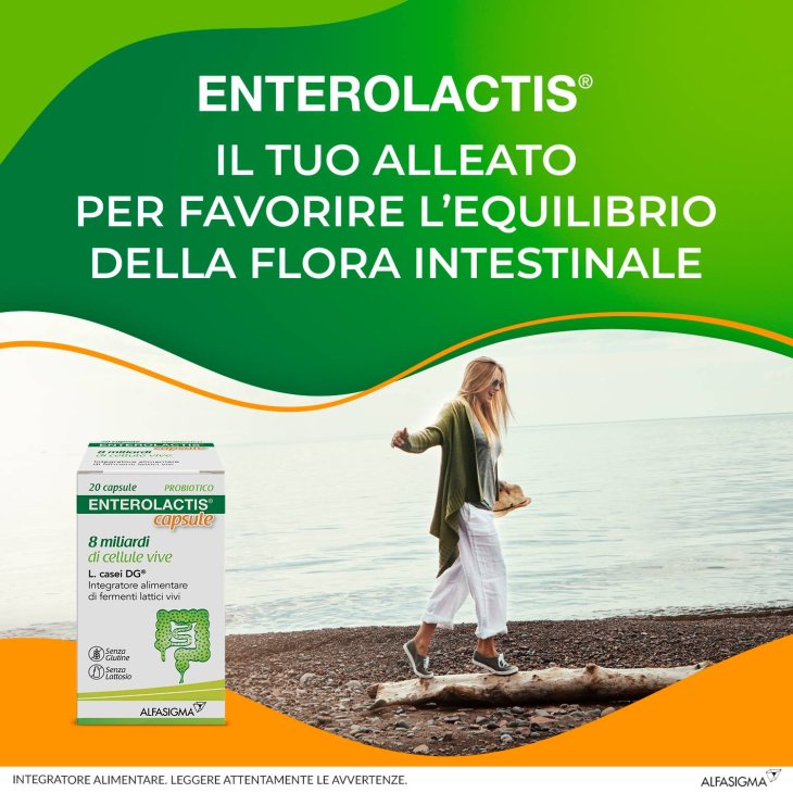 Enterolactis Integratore di Fermenti Lattici 20 capsule