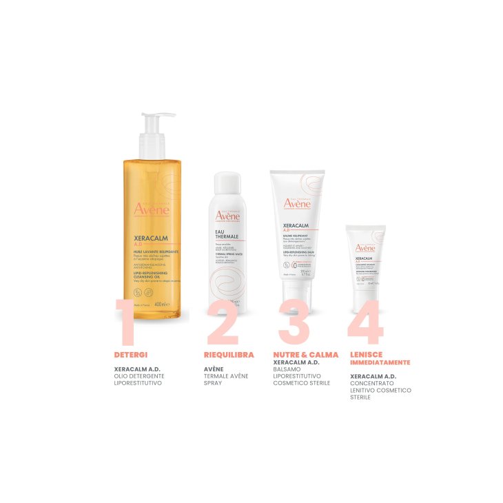 Avène XeraCalm A.D. Olio detergente liporestitutivo per viso e corpo 400 ml