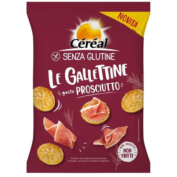 Cereal Le Gallettine Gallette senza glutine Gusto Prosciutto 70 g