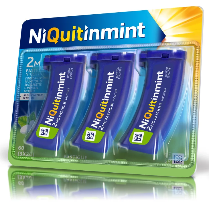 NIQUITINMINT*3x20 pastiglie 2 mg flaconi