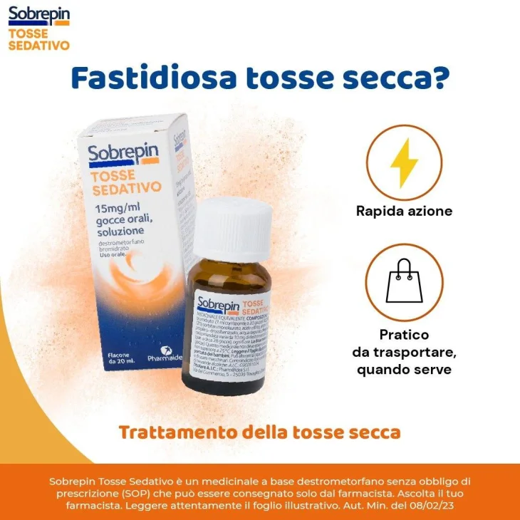 Pharmaidea Sobrepin Tosse Sedativo Gocce 20 Ml 15 Mg/ml