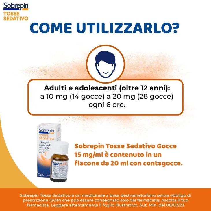 Pharmaidea Sobrepin Tosse Sedativo Gocce 20 Ml 15 Mg/ml