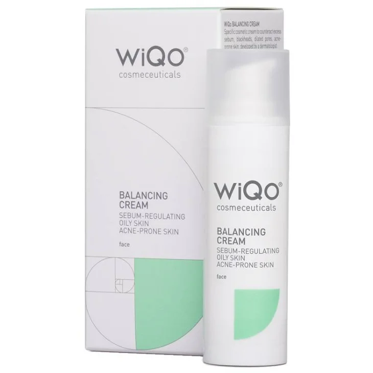 Wiqo Balancing Crema Viso Seboregolatrice per Pelli Grasse 30 ml