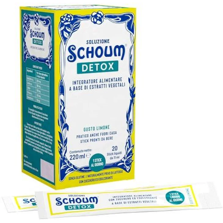 Soluzione Schoum Detox per il controllo del peso 20 stick