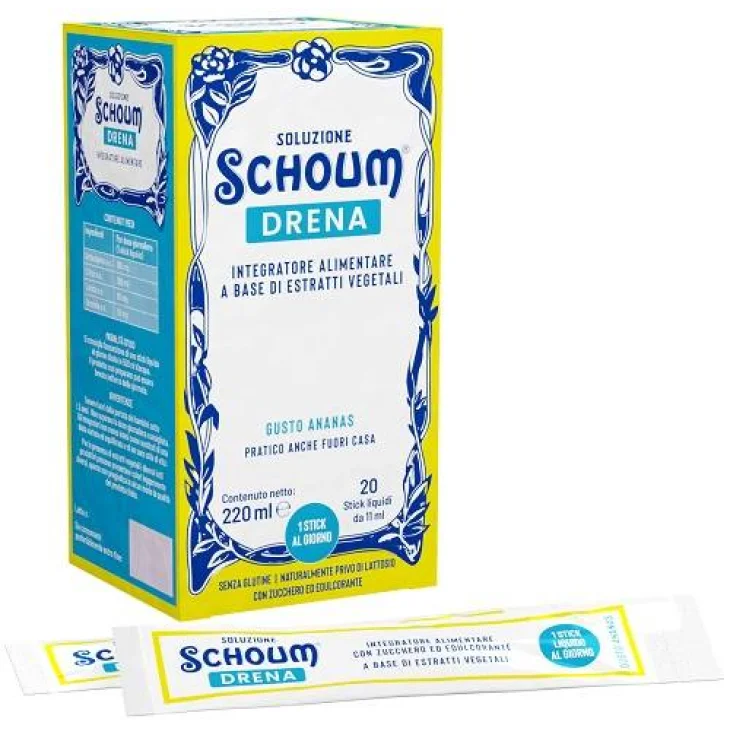 Soluzione Schoum Drena Integratore drenante 20 Stick