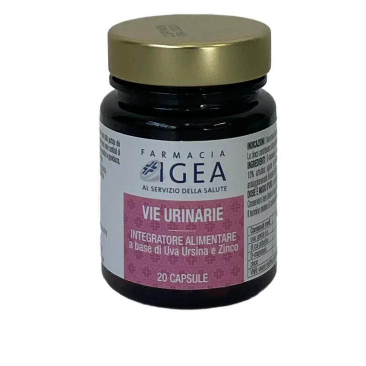 Farmacia Igea Vie Urinarie Integratore a base di Uva Ursina e Zinco 20 capsule