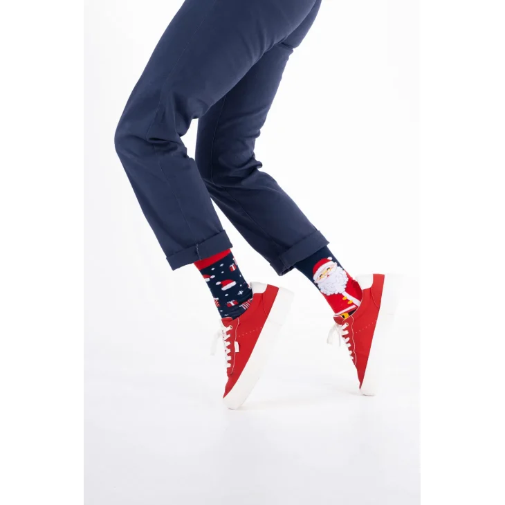 Many Mornings Calzini Santa Claus Misura 43-46 Natale 1 paio
