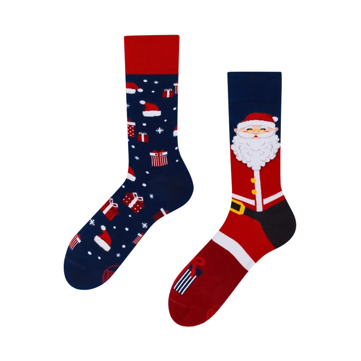 Many Mornings Calzini Santa Claus Misura 39-42 Natale 1 paio