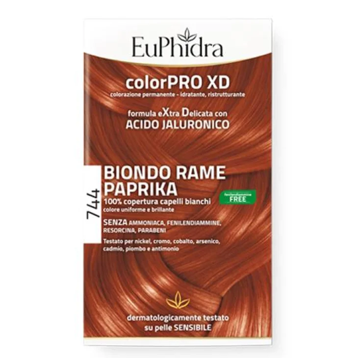 EuPhidra Colorpro XD744 Biondo Rame Paprika Tinta per capelli