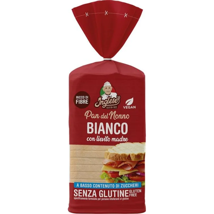 Inglese Pan del Nonno Bianco Pane senza glutine 300 g