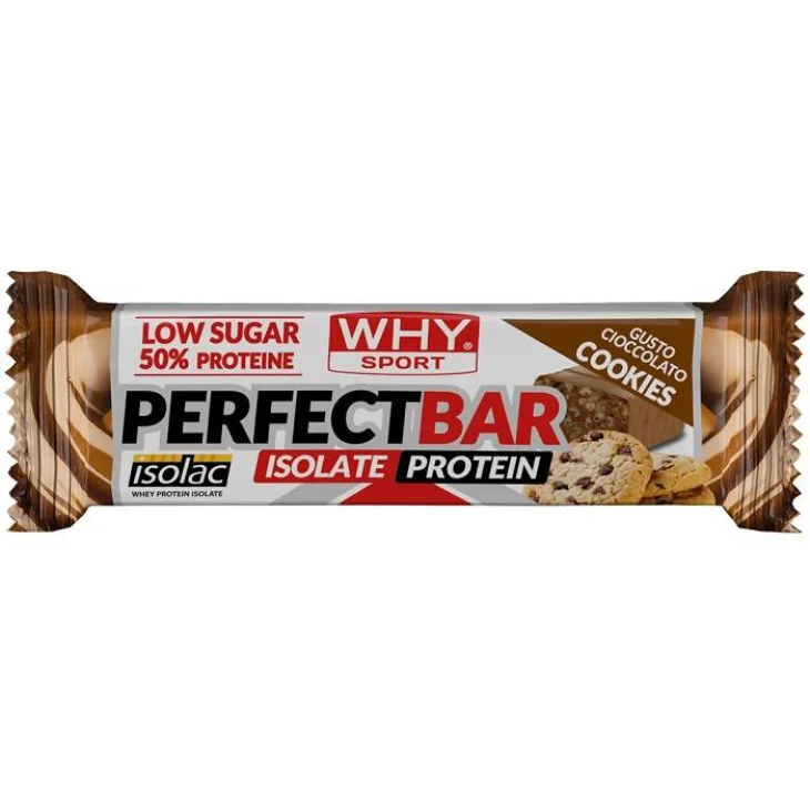 WhySport Perfect Bar Cioccolato Biscotto proteico 50 g