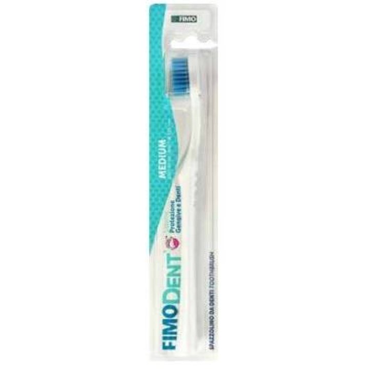 Fimodent Spazzolino Medio con sistema protezione gengive e denti