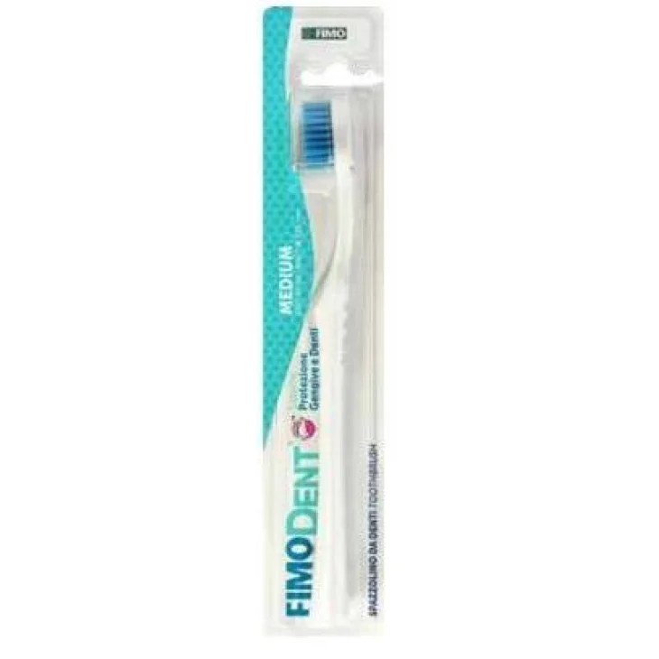Fimodent Spazzolino Medio con sistema protezione gengive e denti