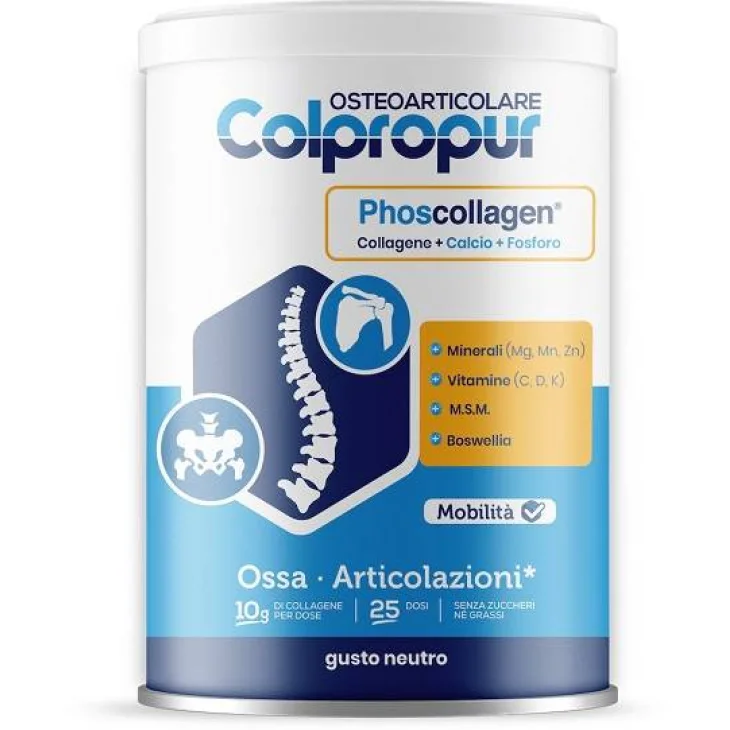 Colpropur Osteoarticolare Integratori per il benessere delle cartilagini, delle articolazioni e delle ossa Gusto Neutro340 g