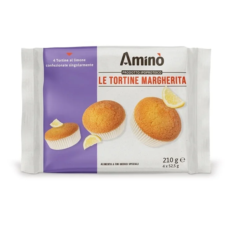Aminò Tortine Margherita Dolce Ipoproteico 4 pezzi x 55 g