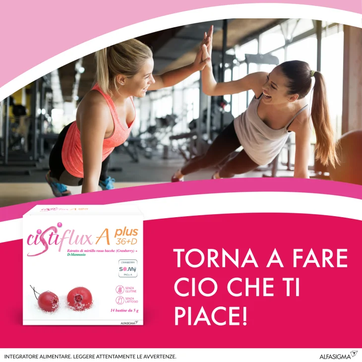 Cistiflux A Plus 36+D Integratore per le Vie Urinarie 14 bustine
