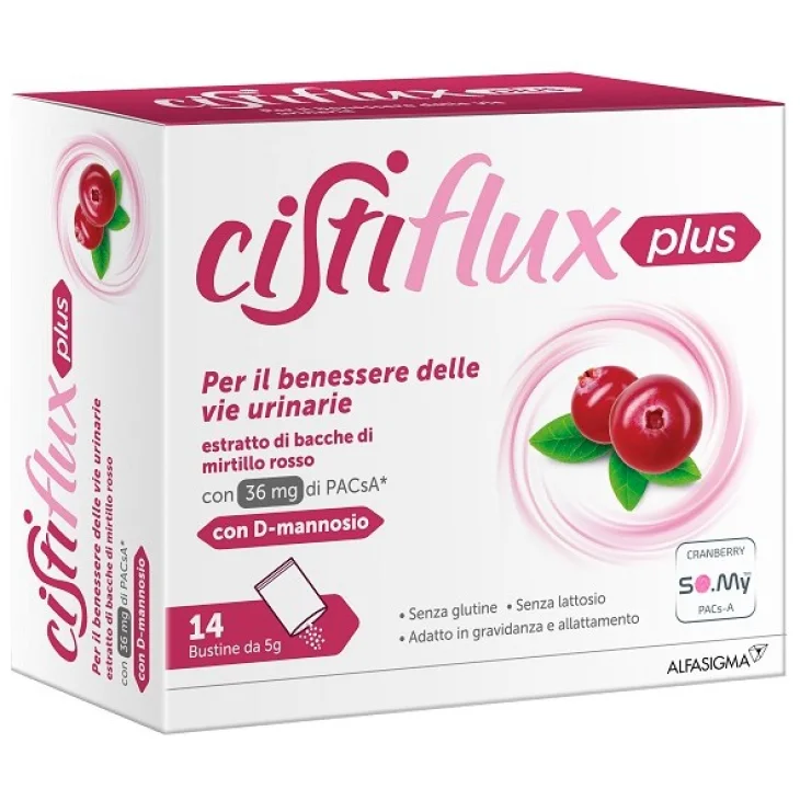 Cistiflux A Plus 36+D Integratore per le Vie Urinarie 14 bustine