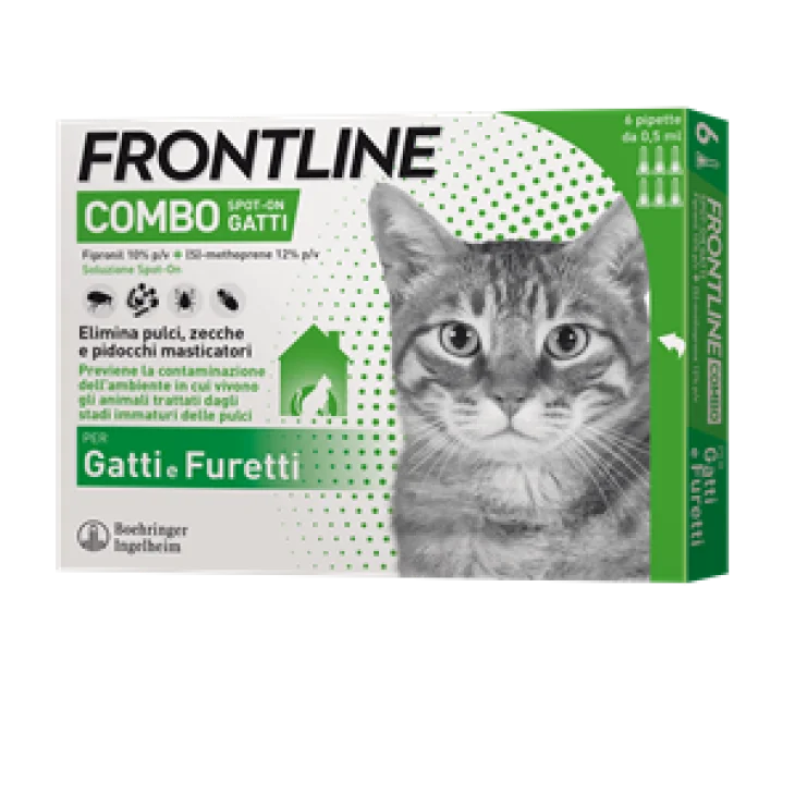 Frontline Combo Spot On Antiparassitario per gatti 6 pipette