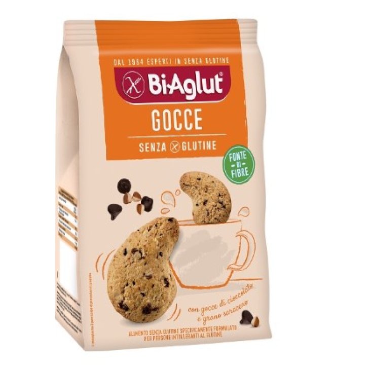 BiAglut Gocce Biscotti con Gocce di Cioccolato Senza Glutine 200 g