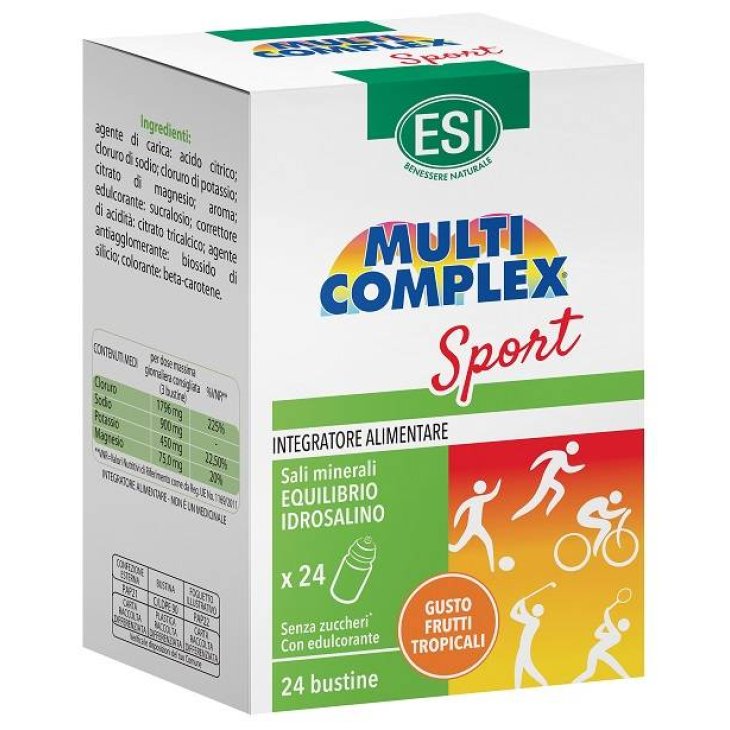 Esi Multicomplex Sport Integratore per l'Equilibrio Salino 24 bustine