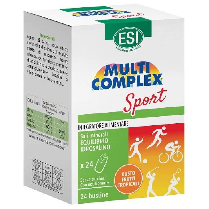 Esi Multicomplex Sport Integratore per l'Equilibrio Salino 24 bustine