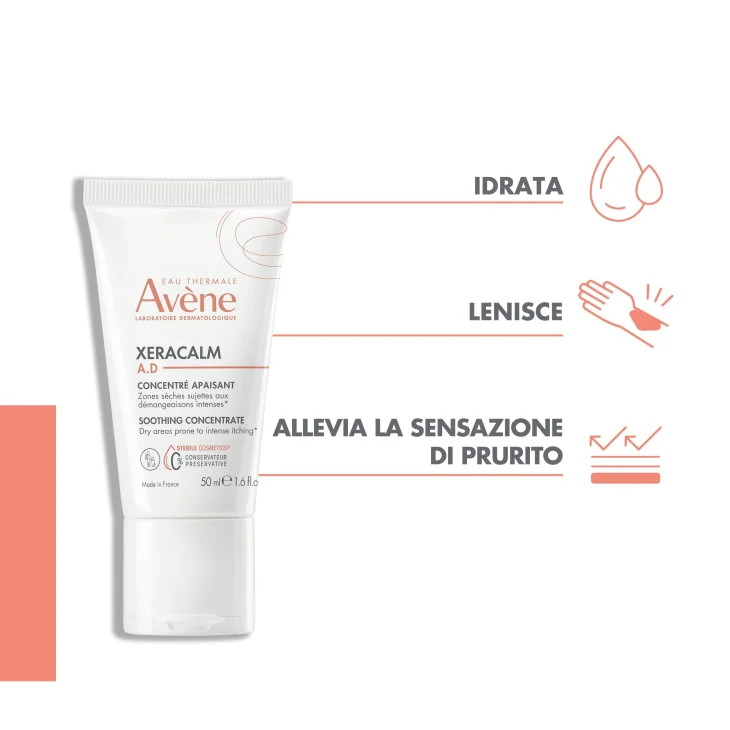 Avène Eau Thermale Xeracalm AD Concentrato Lenitivo 50 ml Nova Formulazione