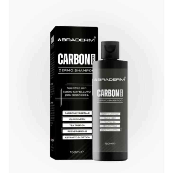 Braderm Carbon Seb Dermo Shampoo per Capelli Grassi 150 ml