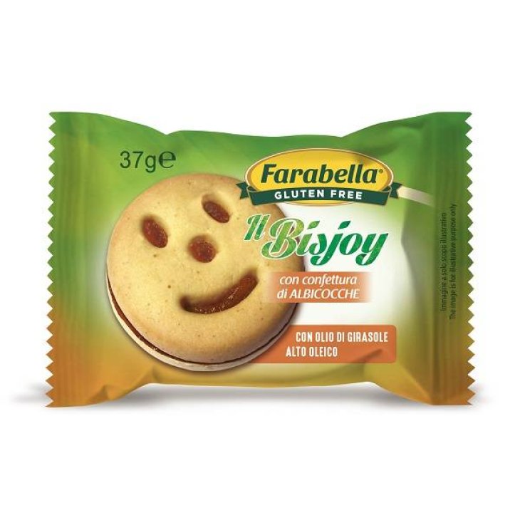 Farabella Bisjoy Biscotti all'Albicocca Senza Glutine 37 g