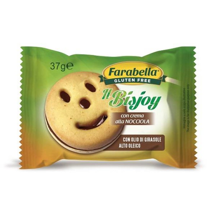 Farabella Bisjoy Biscotti con Crema alle Nocciole Senza Glutine 37 g