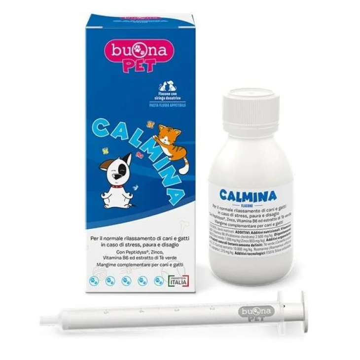 Buona BuonaPet Calmina Mangime Complementare per Cani e Gatti 60 g