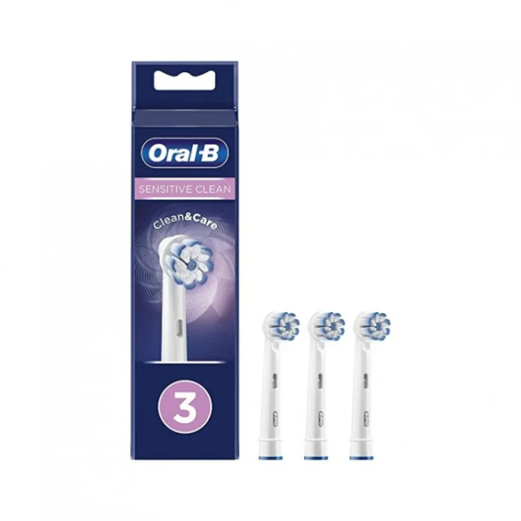 Oral B Power Refill EB60-3 Sensitive Clean 3 Testine Di Ricambio
