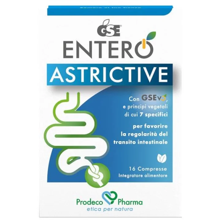 Prodeco Pharma GSE Entero Astrictive Integratore per il Transito Intestinale 16 compresse