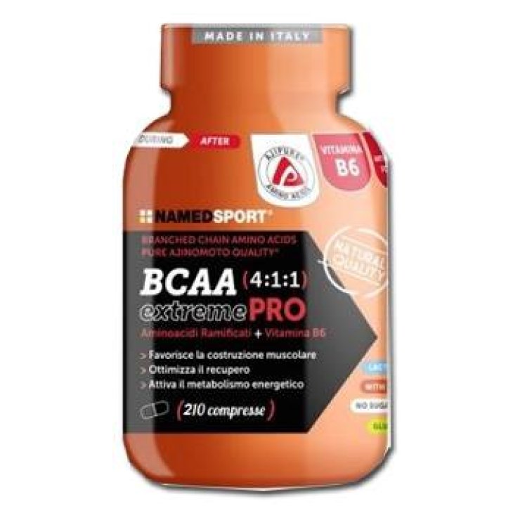 Named Sport BCAA Extreme Pro Integratore di Aminoacidi per Sportivi 210 compresse