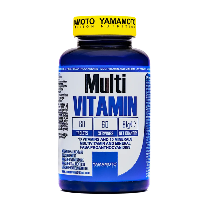 Yamamoto Nutrition Multi Vitamin Integratore Multivitaminico e Multiminerale 60 compresse